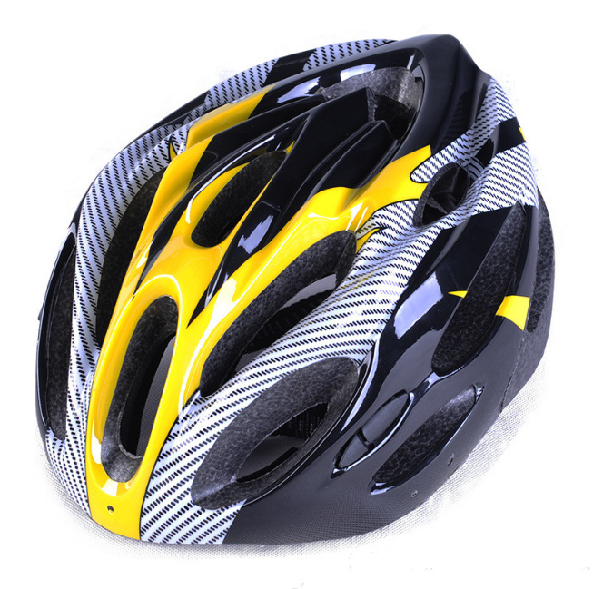 Cycling Fixture and Fitting Carbon Fiber Texture Riding Helmet Mountain Bike Split Helmet Bicycle Cross-Border Supply
