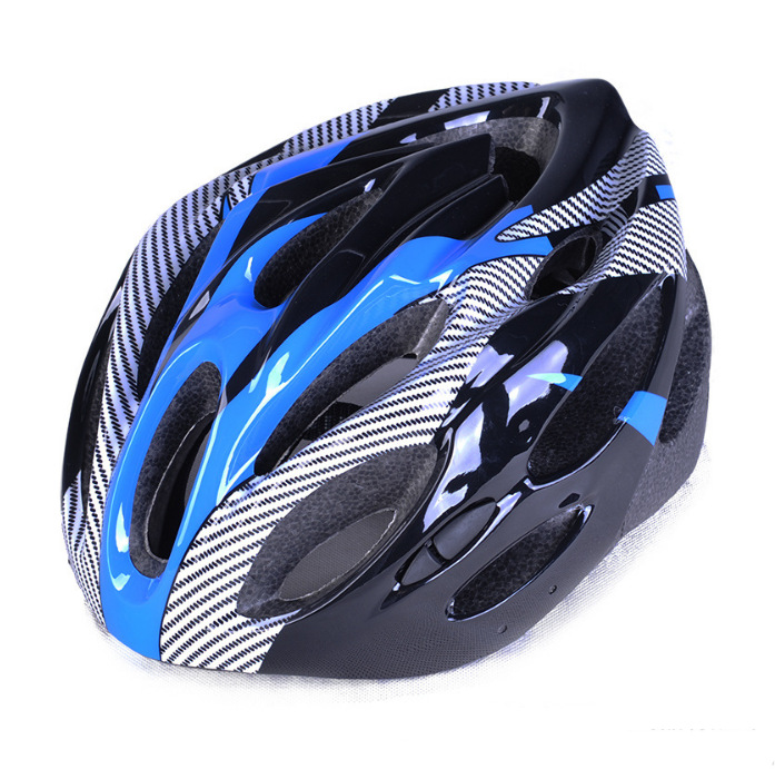 Cycling Fixture and Fitting Carbon Fiber Texture Riding Helmet Mountain Bike Split Helmet Bicycle Cross-Border Supply