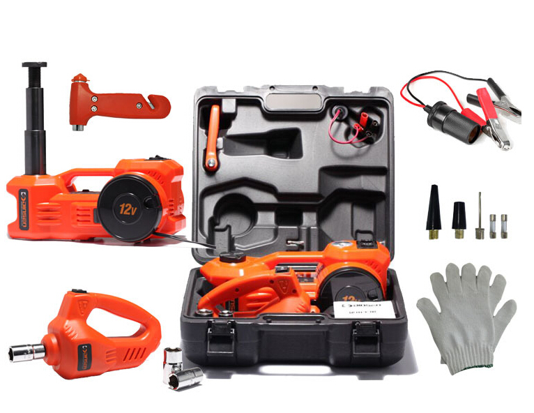Multi-Function Electrical Jack, Air Pump, Electric Wrench Three-in-One Package, Electric Car Jack
