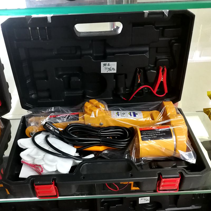 Portable 12V electric jack shear car jack electric tire socket wrench.