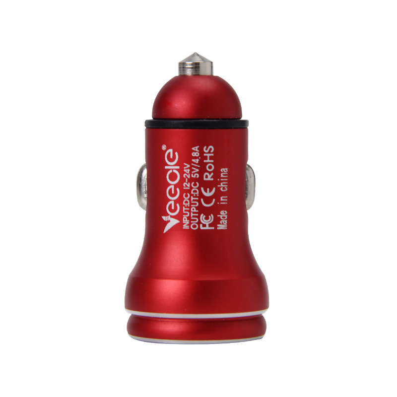 New Multifunction Car Charger Set Box Dual USB Metal Safety Hammer Car Mobile Phone Fast Charger Charging Station
