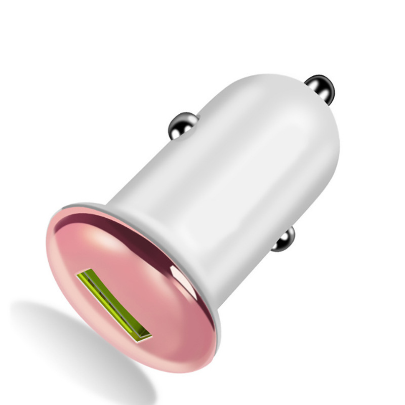 Qc3.0 Mini Car Charger Compact Portable USB Single Port Car Charger 12-24V Smart IC Fast Charge Car Charger