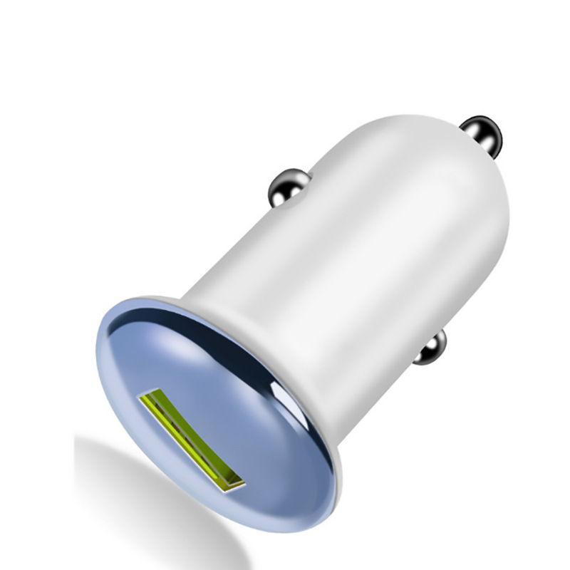 Qc3.0 Mini Car Charger Compact Portable USB Single Port Car Charger 12-24V Smart IC Fast Charge Car Charger