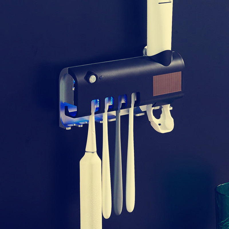 Intelligent UV sterilization toothbrush sterilizer shelf automatic extrusion toothpaste manufacturer direct support OEM
