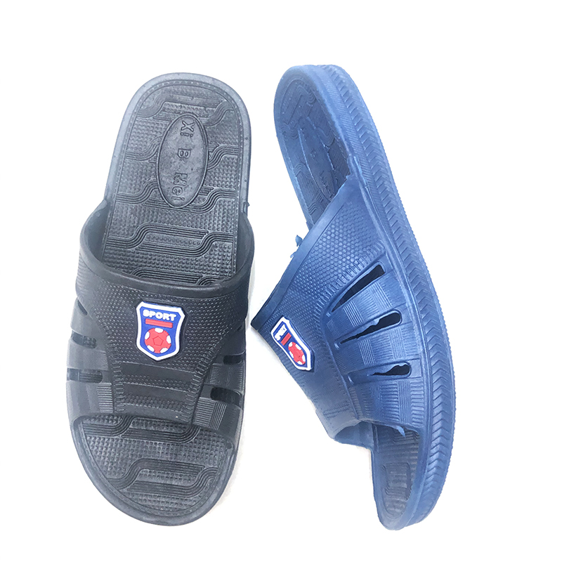Foreign Trade Summer PVC Blowing Sport Plastic Drop Home Outdoor Non-Slip Bath Men&#039;s Slippers in Stock Support Customization
