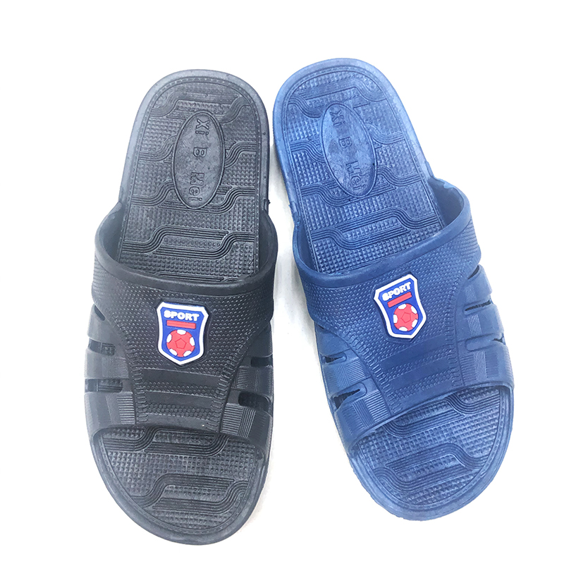 Foreign Trade Summer PVC Blowing Sport Plastic Drop Home Outdoor Non-Slip Bath Men&#039;s Slippers in Stock Support Customization