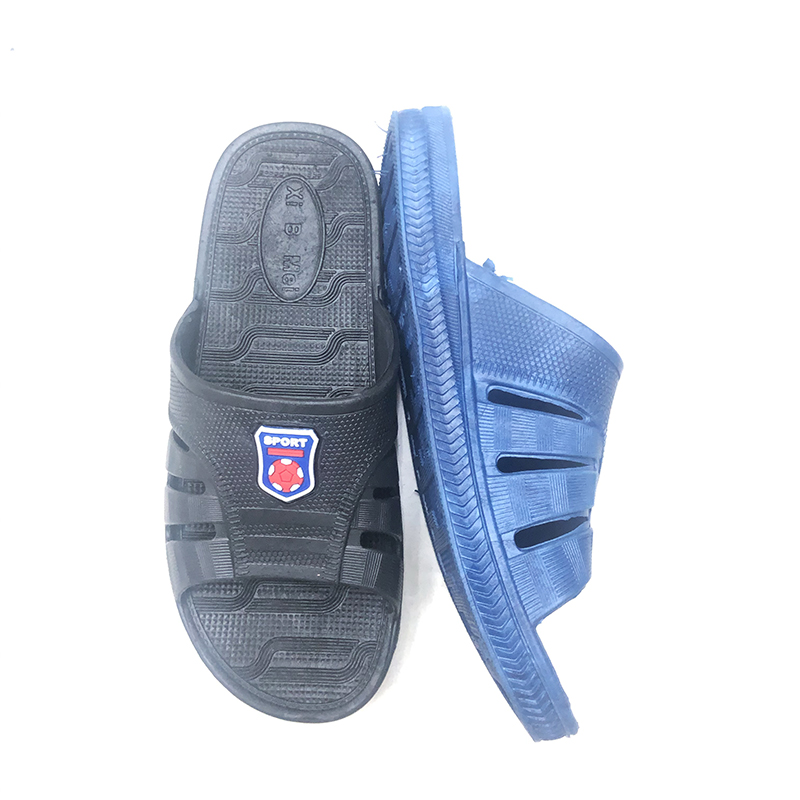 Foreign Trade Summer PVC Blowing Sport Plastic Drop Home Outdoor Non-Slip Bath Men&#039;s Slippers in Stock Support Customization