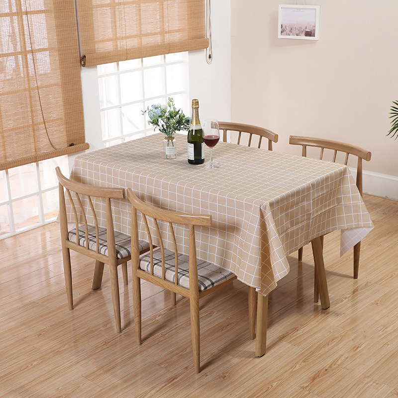 Jiaguan Daily Necessities Disposable Nordic CrossBorder Hot Selling PEVA Plaid Tablecloth Support One Piece Dropshipping