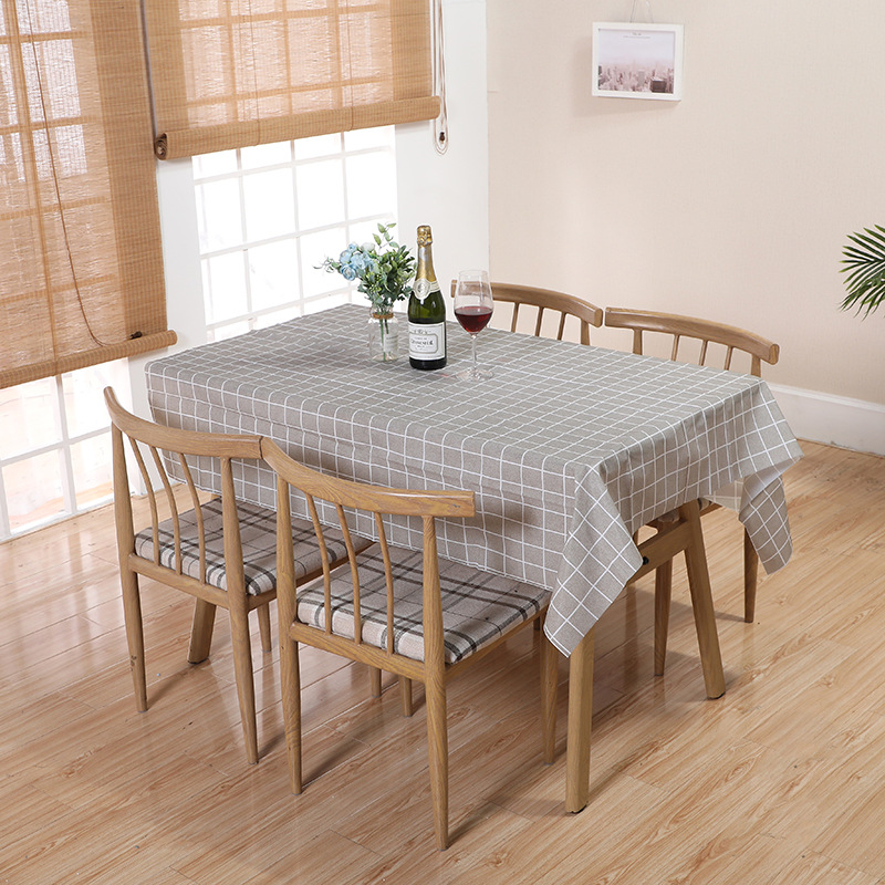 Jiaguan Daily Necessities Disposable Nordic CrossBorder Hot Selling PEVA Plaid Tablecloth Support One Piece Dropshipping
