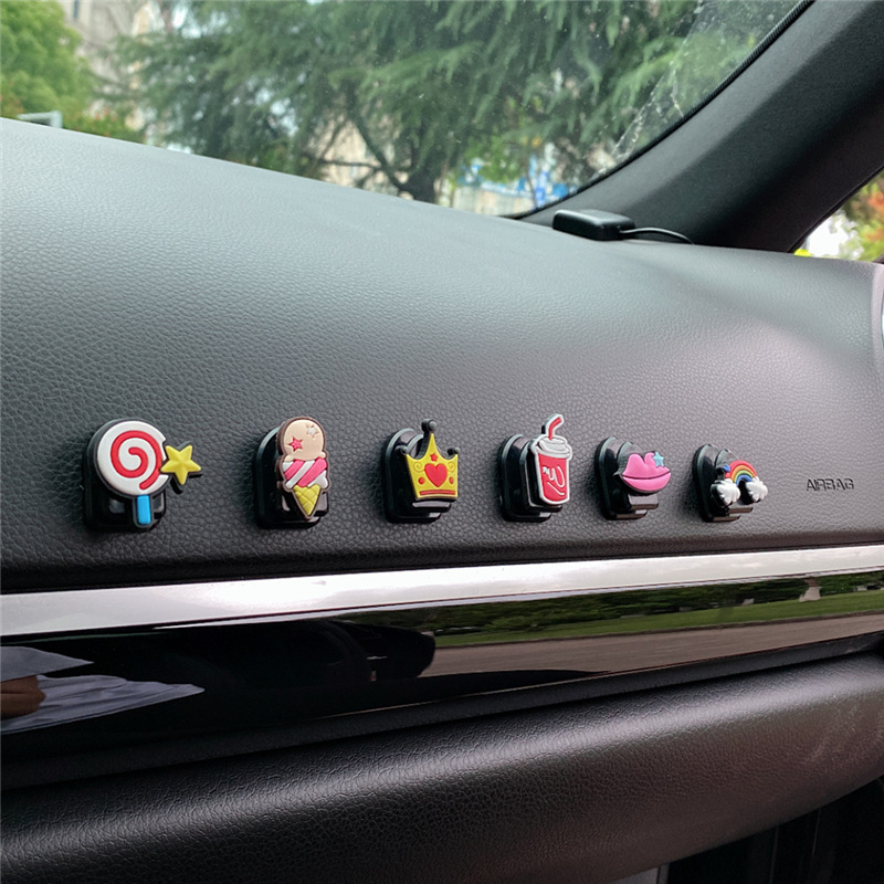 CAR Mini Car Hook Creative Cartoon Multifunctional Car Seat Back Car Front Adhesive Hook DIY