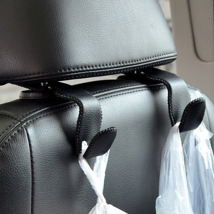 Factory Direct Sales New Car Leather Car Seat Hook Car Hook Chair Back Hidden Multifunctional Rear Seat Hook