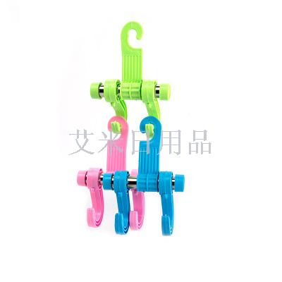 Tj-7638 car hook non-detachable headrest Car hook high load bearing concealed car seat back hook