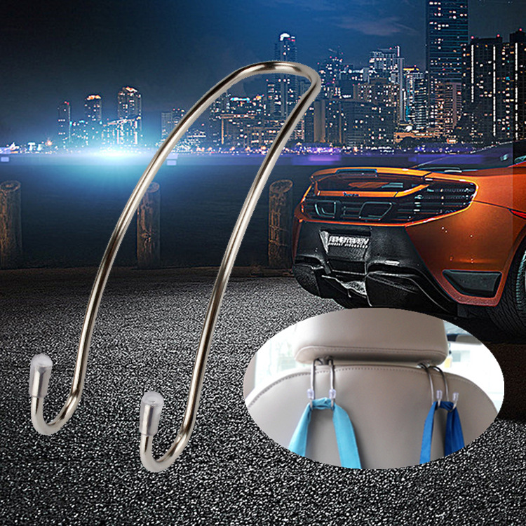 Factory Direct Stainless Steel Car Hook Car Hidden Multi-Function Car Car Seat Back Storage Hook