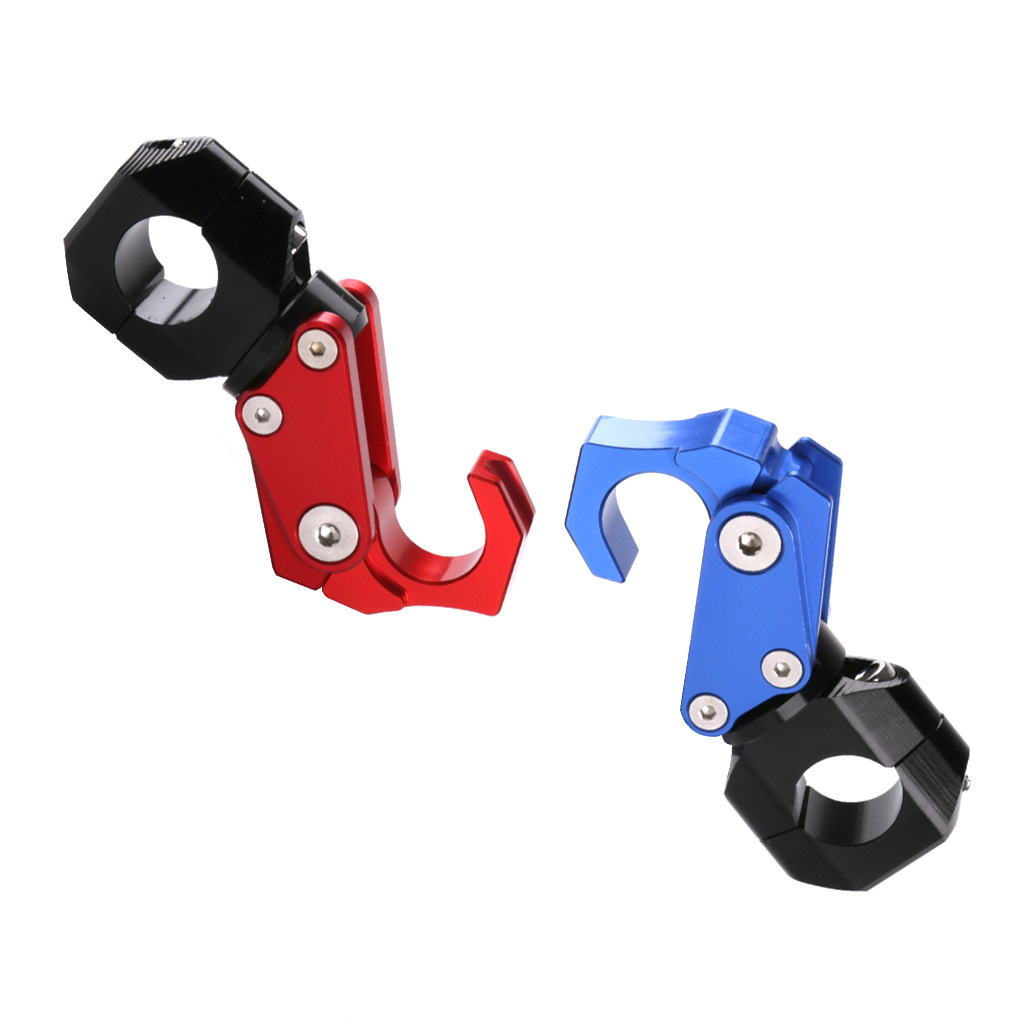 Motorcycle Hook Aluminum Alloy Electric Car Hook Belt 22mm Universal Cross Bar Base Helmet Hook Luggage Storage