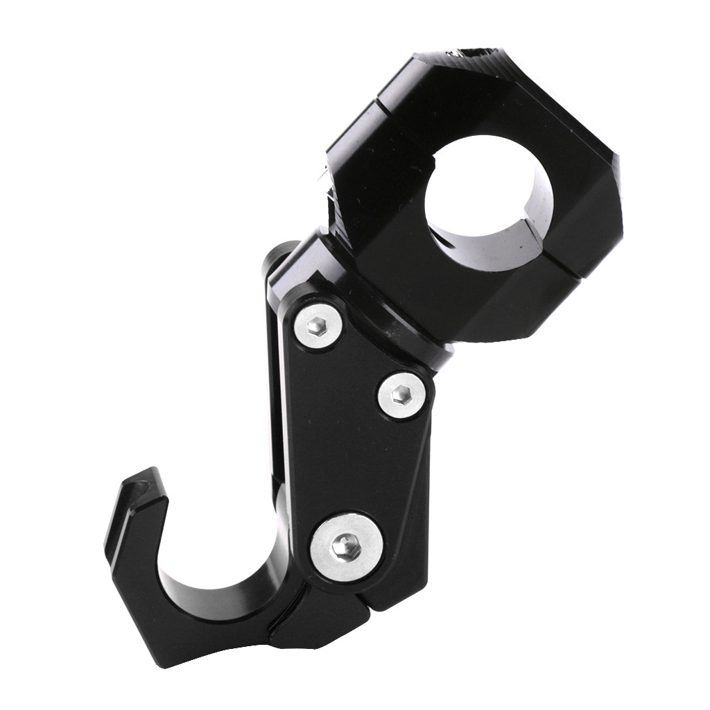 Motorcycle Hook Aluminum Alloy Electric Car Hook Belt 22mm Universal Cross Bar Base Helmet Hook Luggage Storage