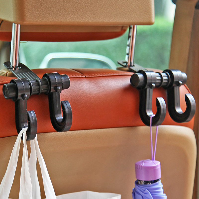 High Quality New Car Hook Multi-Purpose Car Hook Rear Seat Hook Double Hook Chair Back Hanging