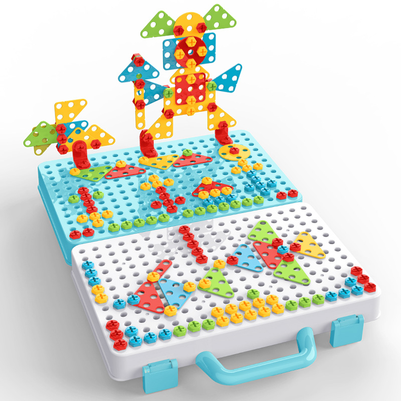 Factory Direct Sales Best-Seller on Douyin One Piece Dropshipping Children Boys and Girls Screw Nut Disassembly Combination Assembly Toys
