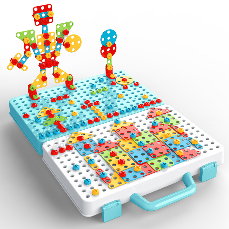 Factory Direct Sales Best-Seller on Douyin One Piece Dropshipping Children Boys and Girls Screw Nut Disassembly Combination Assembly Toys