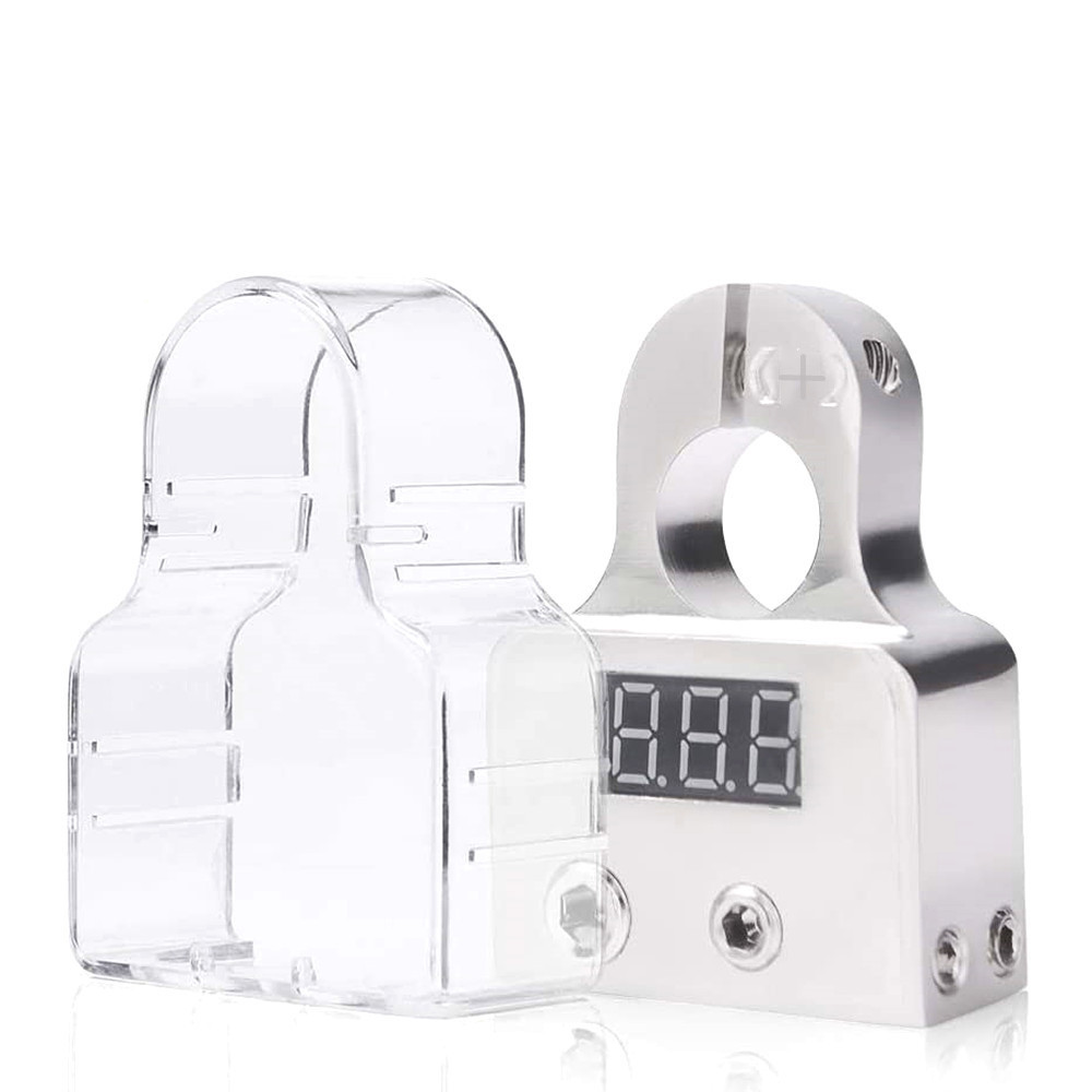 Amazon Hot Selling Car Audio Modified Car Battery Battery Head Battery Terminal Connector with Voltmeter