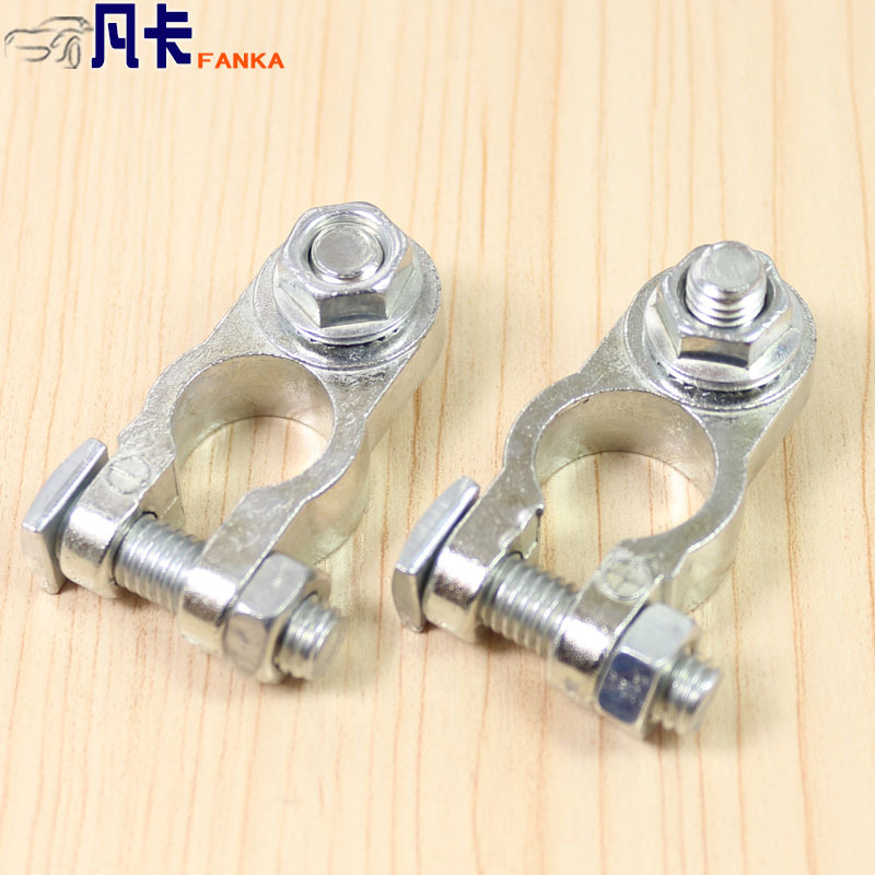 Zinc Alloy Car Battery Connector Column Type Single Ear Battery Terminal Pile Head Charging Clip Connector 1617