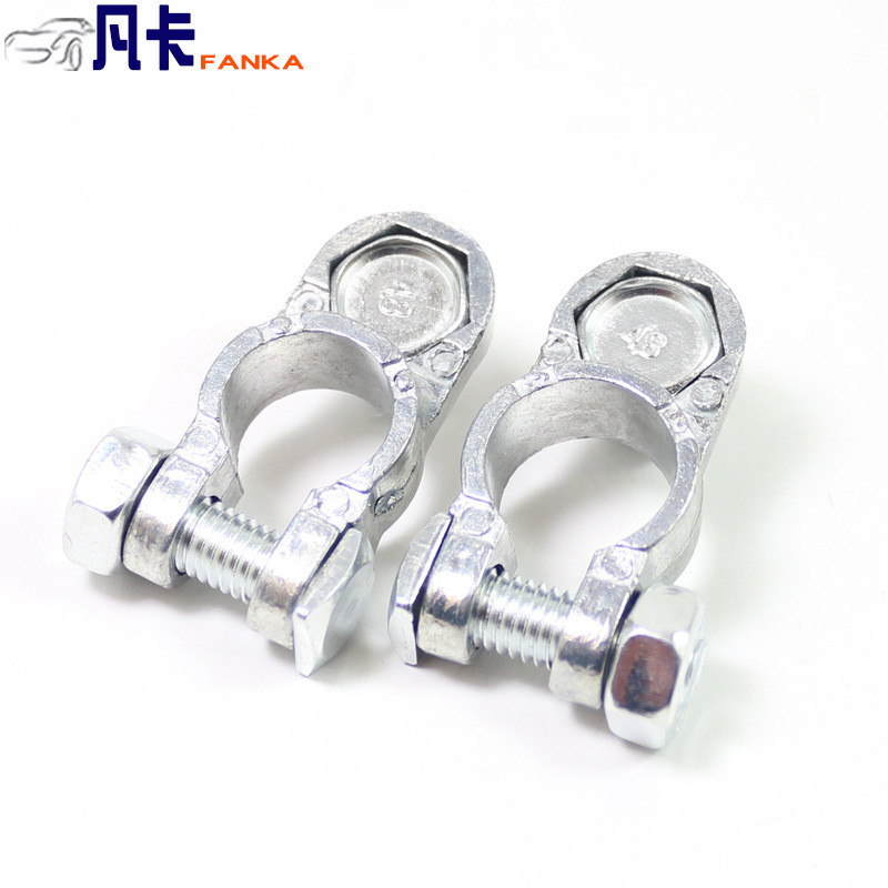 Zinc Alloy Car Battery Connector Column Type Single Ear Battery Terminal Pile Head Charging Clip Connector 1617