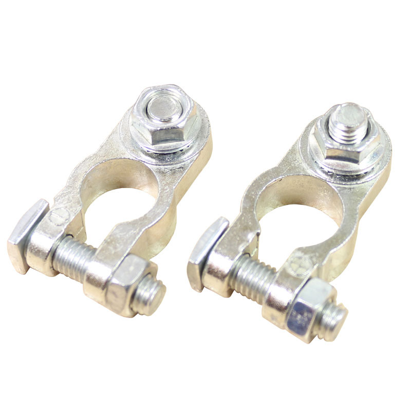 Zinc Alloy Car Battery Connector Column Type Single Ear Battery Terminal Pile Head Charging Clip Connector 1617