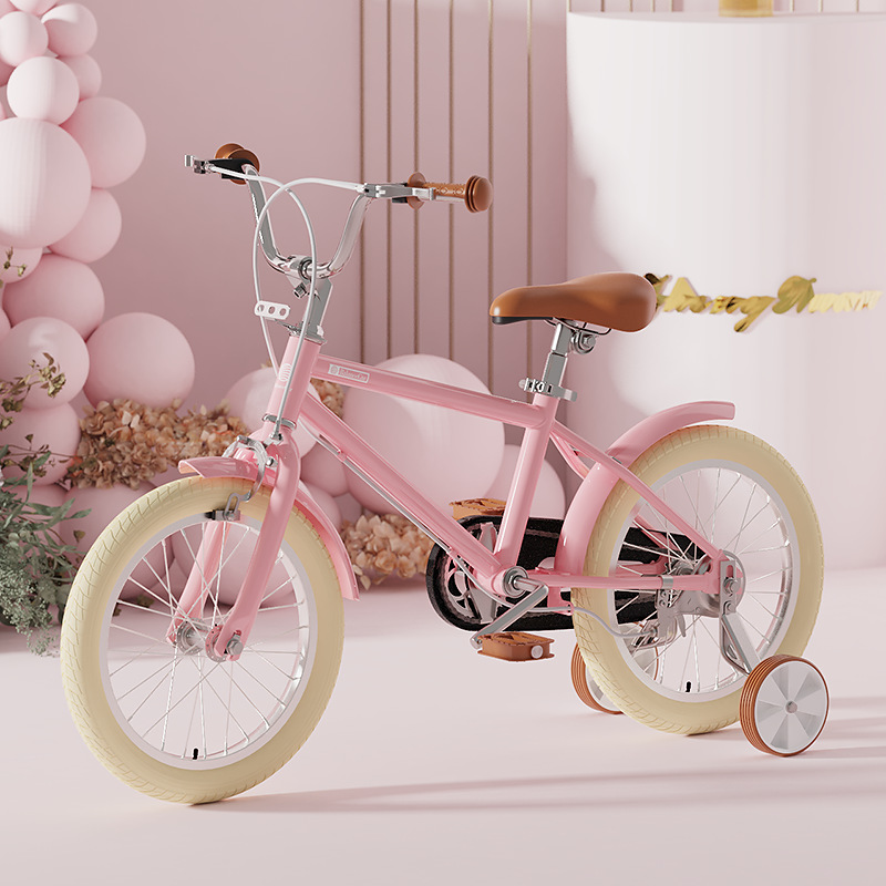 Elementary School Children&#039;s Bicycle Boys and Girls Middle and Older Children 6-10 Years Old 16-20 Inch Retro Bicycle Belt Jockey Pulley