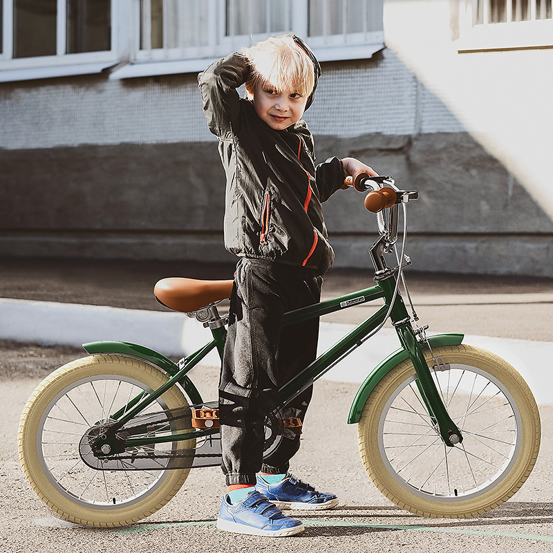 Elementary School Children&#039;s Bicycle Boys and Girls Middle and Older Children 6-10 Years Old 16-20 Inch Retro Bicycle Belt Jockey Pulley
