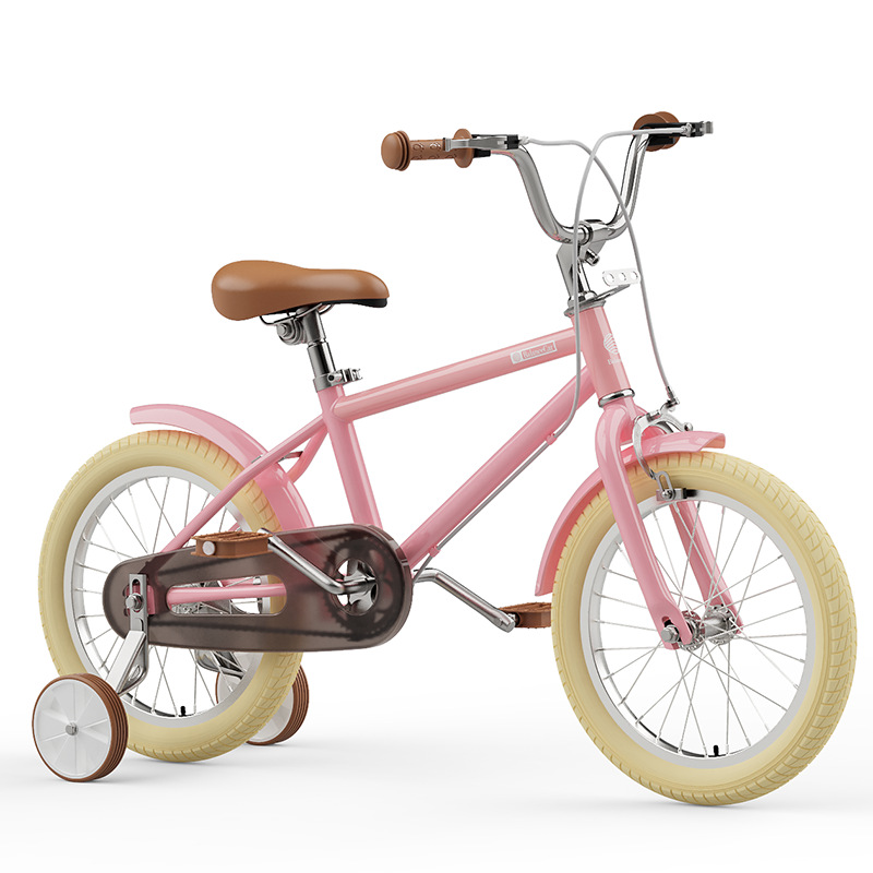 Elementary School Children&#039;s Bicycle Boys and Girls Middle and Older Children 6-10 Years Old 16-20 Inch Retro Bicycle Belt Jockey Pulley