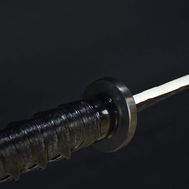 HandForged Hard Sword Japanese Bearing Sword High Manganese Steel Integrated Sword Decoration Crafts Not Open Blade