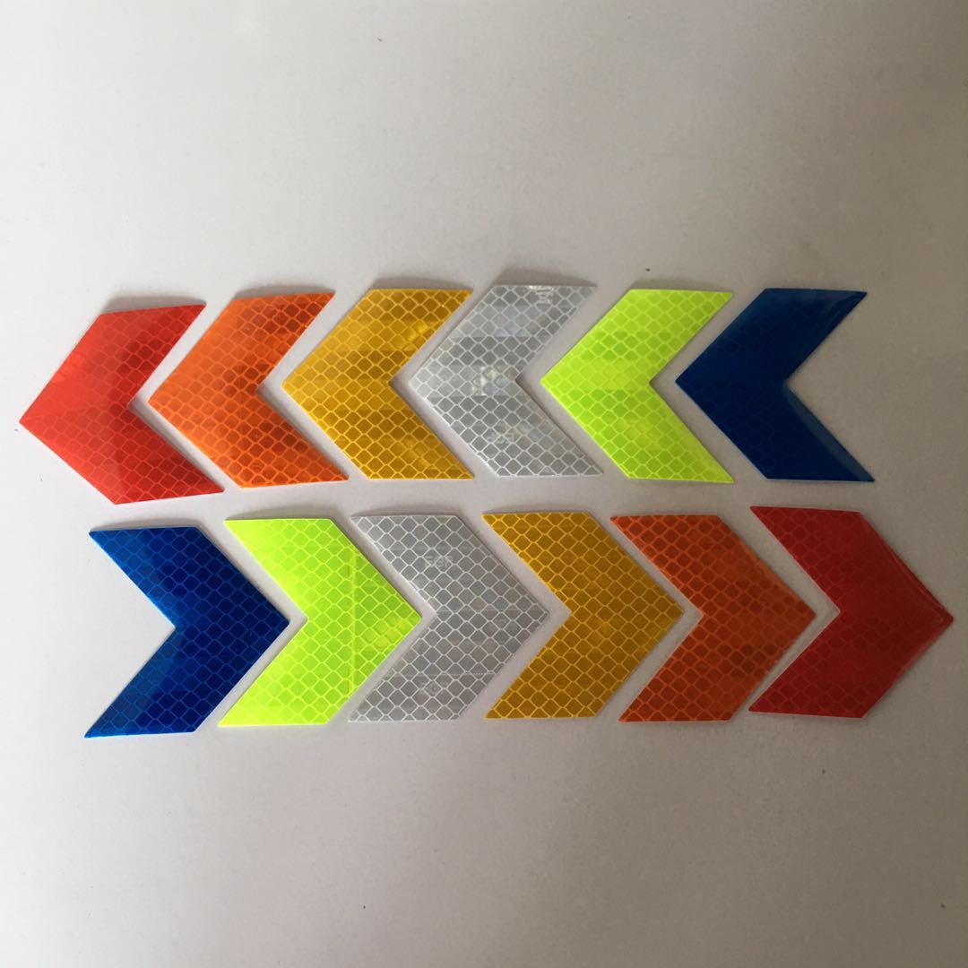 Electric Battery Car Flexible Reflective Sticker Arrow Car Sticker Creative Cool Warning Sign Guide Sticker