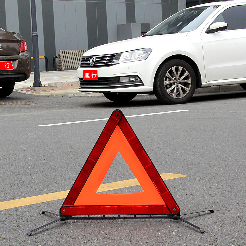 Car Tripod Warning Sign Tripod Reflective Folding Fault Safety Stop Sign Car Fire Extinguisher Car