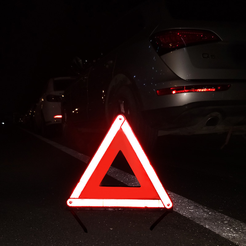 Car Tripod Warning Sign Tripod Reflective Folding Fault Safety Stop Sign Car Fire Extinguisher Car