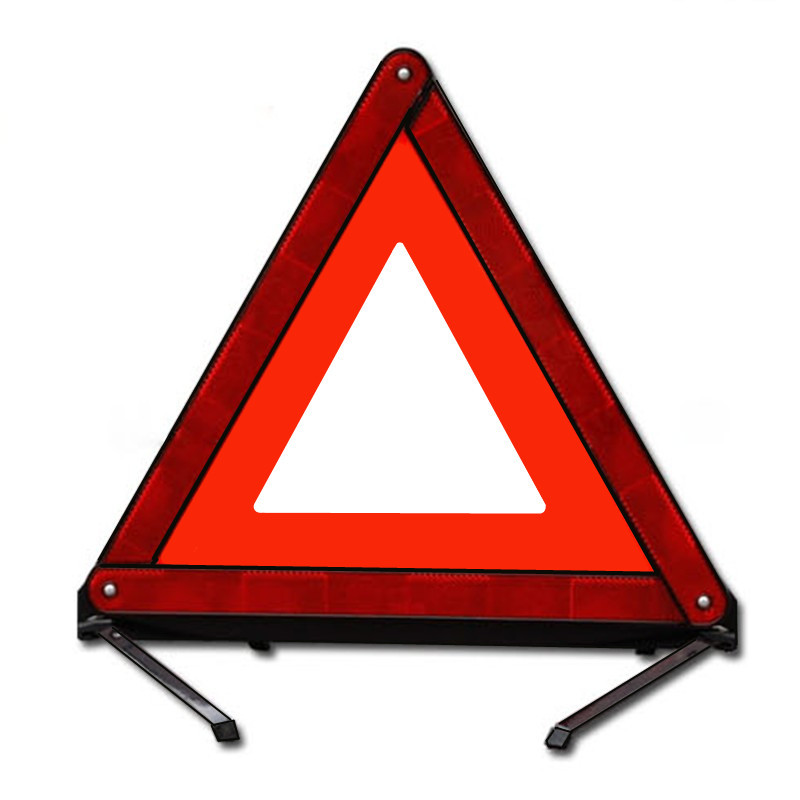 Factory Car Emergency Folding Car Tripod Car Tripod Warning Sign Safety Plastic Reflective Sign National Standard