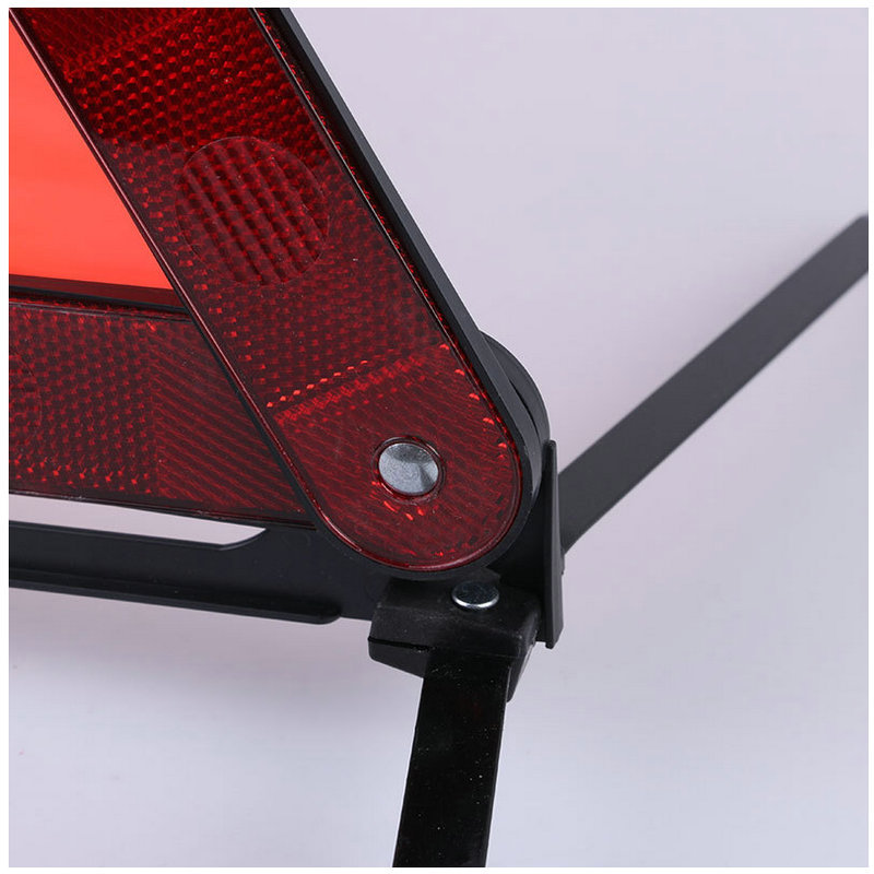 Plastic Triangle Warning Sign Warning Rack PVC Reflective Warning Sign Traffic Safety Car Parking Three-Leg Warning Sign