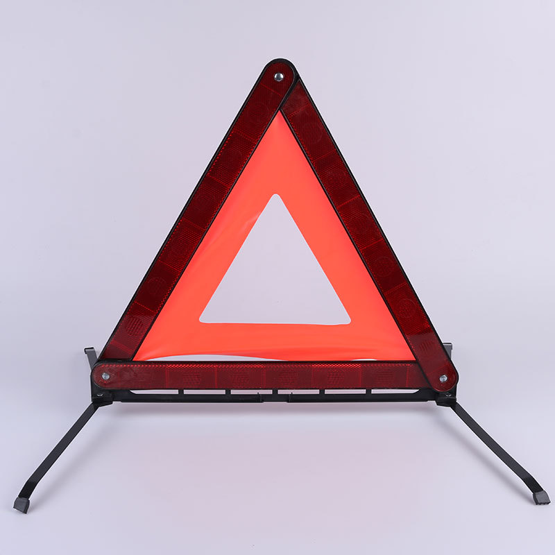 Plastic Triangle Warning Sign Warning Rack PVC Reflective Warning Sign Traffic Safety Car Parking Three-Leg Warning Sign