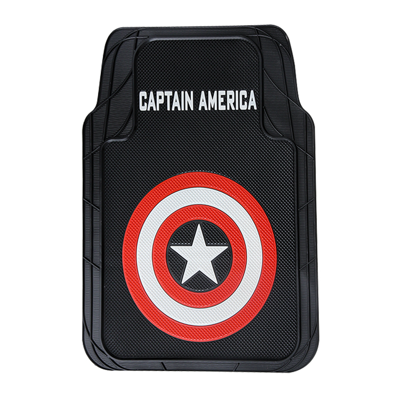 Environmental Protection Cartoon Car Foot Mat Plastic Car Cute Latex Waterproof Car Mat Universal Single Piece Rubber Plastic Foot Pad
