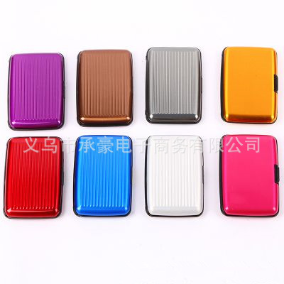 Manufacturers direct aluminum bag customized card cover waterproof and antimagnetic aluminum bag box multi - functional card bag