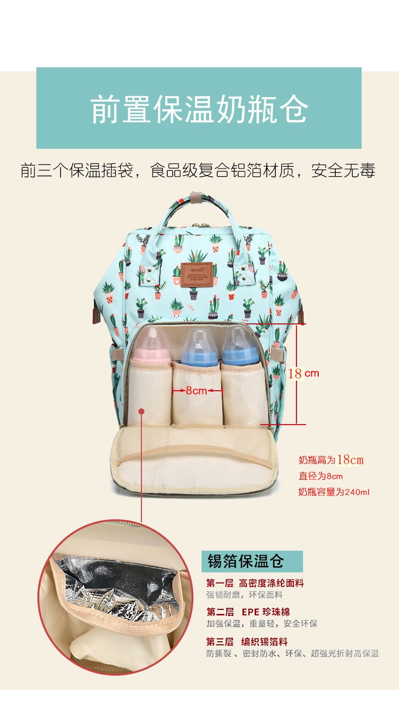 2021 Mother Bag Baby Diaper Bag Multi-Functional Baby Mother Mother Mother and Baby Cross-Border Multi Functional Bag 2021 Mother Bag Baby Diaper Bag Multi-Functional Baby Mother Mother Mother and Baby Cross-Border Multi Functional Bag