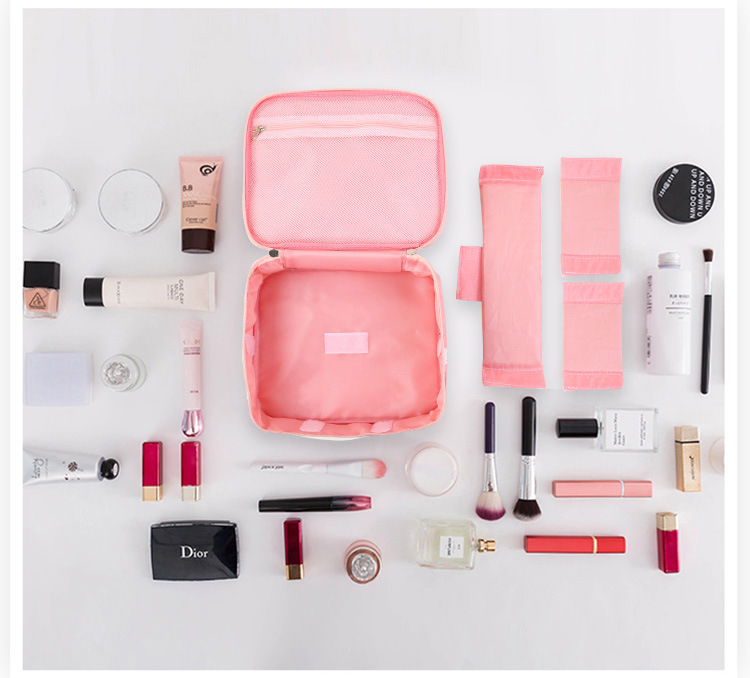 Portable Makeup Bag Web Celebrity Large Capacity Simple multi-functional girl heart carry-on cosmetic bag Portable Makeup Bag Web Celebrity Large Capacity Simple multi-functional girl heart carry-on cosmetic bag