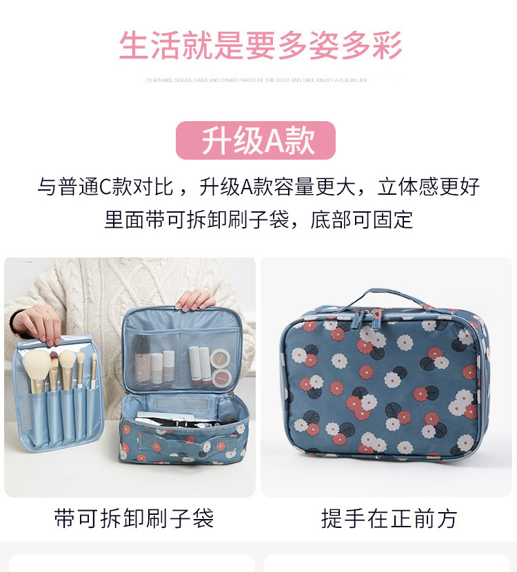 Portable Makeup Bag Web Celebrity Large Capacity Simple multi-functional girl heart carry-on cosmetic bag Portable Makeup Bag Web Celebrity Large Capacity Simple multi-functional girl heart carry-on cosmetic bag