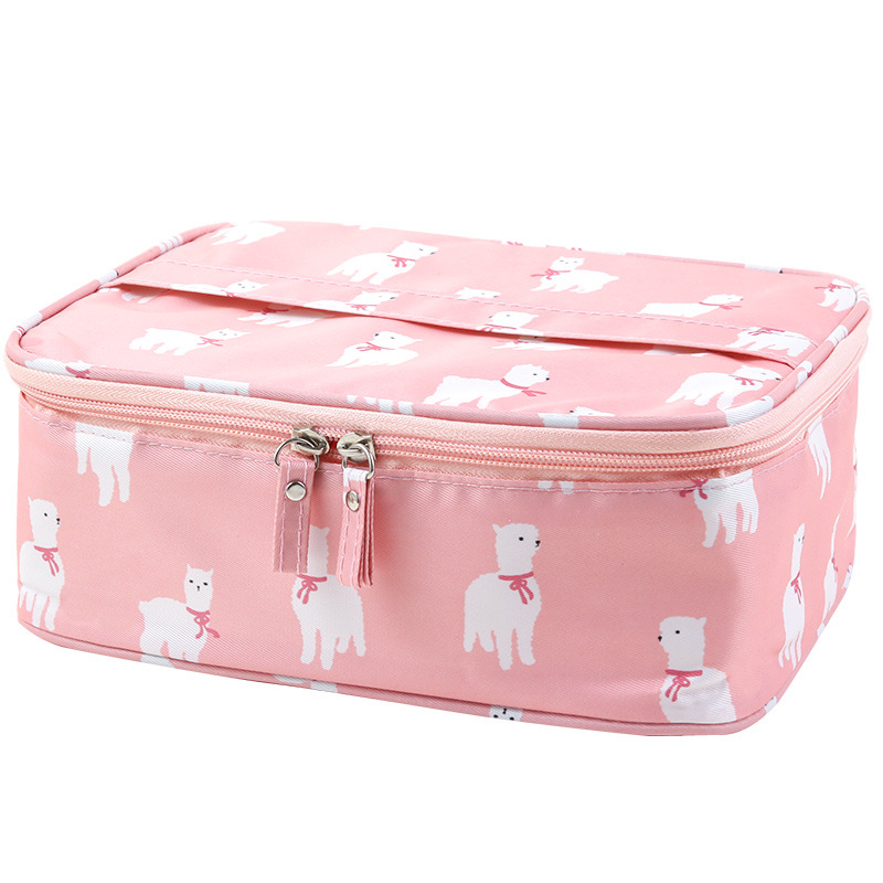 Portable Makeup Bag Web Celebrity Large Capacity Simple multi-functional girl heart carry-on cosmetic bag