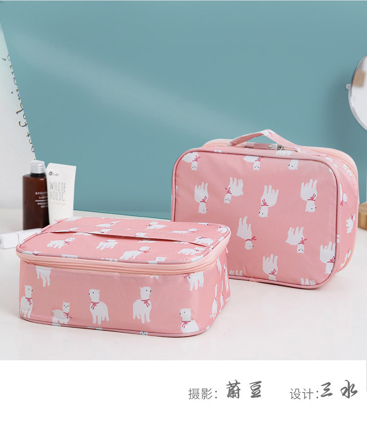 Portable Makeup Bag Web Celebrity Large Capacity Simple multi-functional girl heart carry-on cosmetic bag Portable Makeup Bag Web Celebrity Large Capacity Simple multi-functional girl heart carry-on cosmetic bag