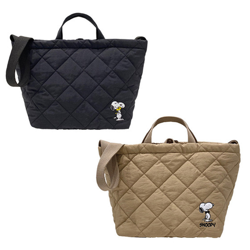 Japanese Style New Snoopy Rhombic Shoulder Messenger Bag Large Capacity Fashion All-Match Handbag Multi-Functional Mummy Bag