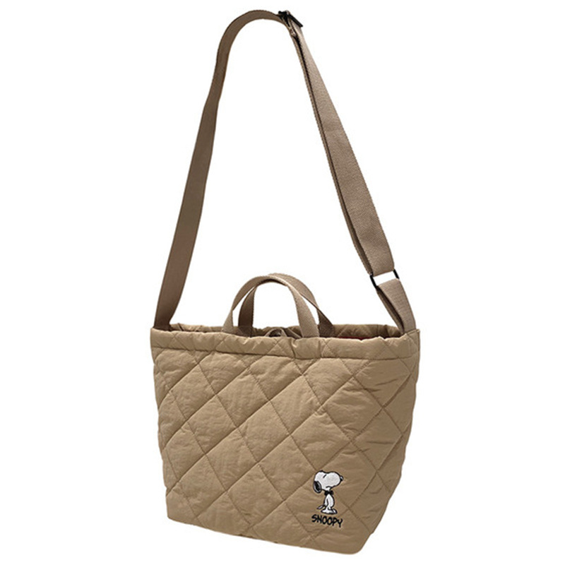 Japanese Style New Snoopy Rhombic Shoulder Messenger Bag Large Capacity Fashion All-Match Handbag Multi-Functional Mummy Bag