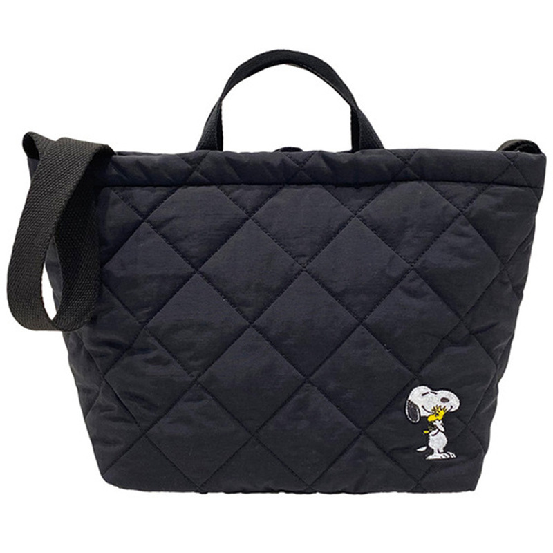 Japanese Style New Snoopy Rhombic Shoulder Messenger Bag Large Capacity Fashion All-Match Handbag Multi-Functional Mummy Bag