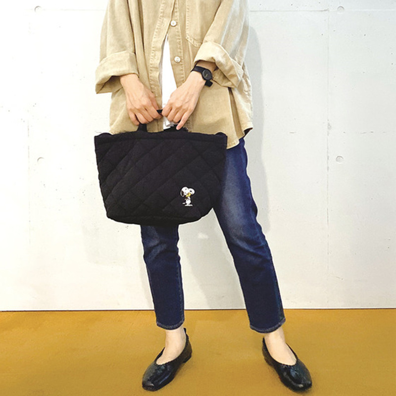 Japanese Style New Snoopy Rhombic Shoulder Messenger Bag Large Capacity Fashion All-Match Handbag Multi-Functional Mummy Bag