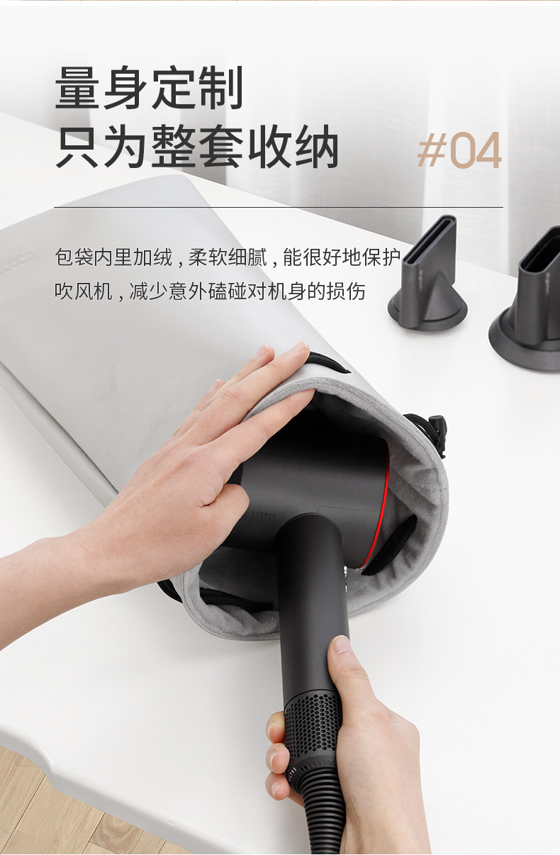 Dyson Hair Dryer Storage Bag PU Leather Suitable for Dyson Hair Multi Functional Bag Dyson Hair Dryer Storage Bag PU Leather Suitable for Dyson Hair Multi Functional Bag