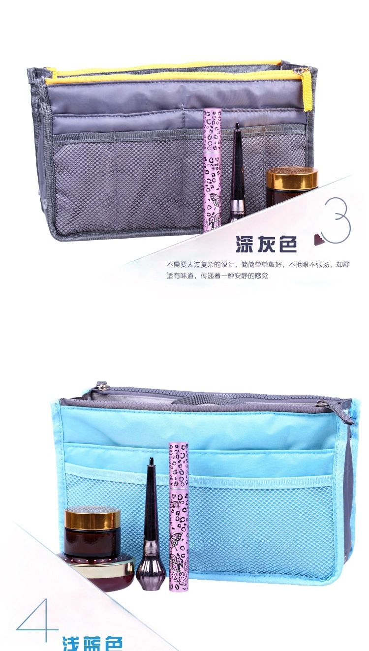 New Korean Style Double Zipper Bag Middle Bag Storage Bag Hand-Carrying Multifunctional Makeup Multi Functional Bag New Korean Style Double Zipper Bag Middle Bag Storage Bag Hand-Carrying Multifunctional Makeup Multi Functional Bag