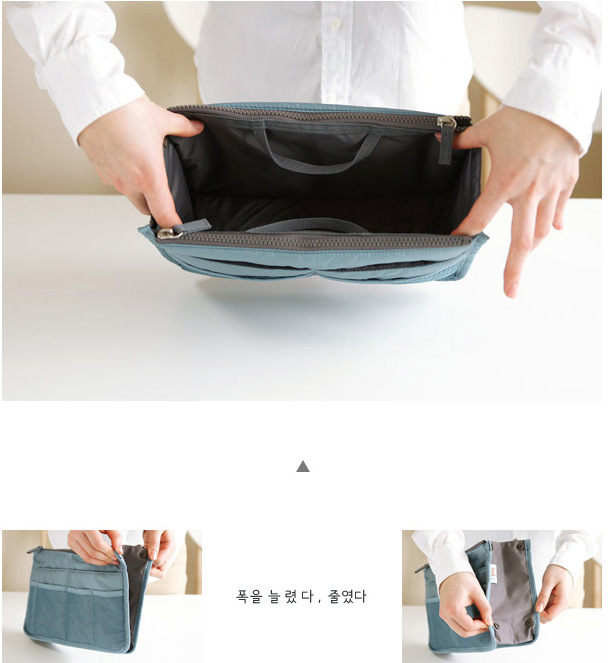 New Korean Style Double Zipper Bag Middle Bag Storage Bag Hand-Carrying Multifunctional Makeup Multi Functional Bag New Korean Style Double Zipper Bag Middle Bag Storage Bag Hand-Carrying Multifunctional Makeup Multi Functional Bag